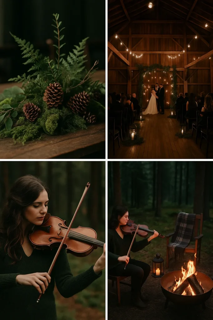 moodbard mariage d'hiver ambiance Forêt enchantée par Once Upon a Day duo photo et video de mariage en Alsace