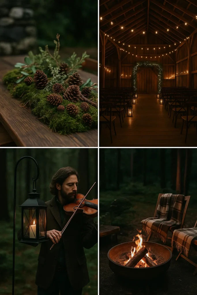 moodbard mariage d'hiver ambiance Forêt enchantée par Once Upon a Day duo photo et video de mariage en Alsace