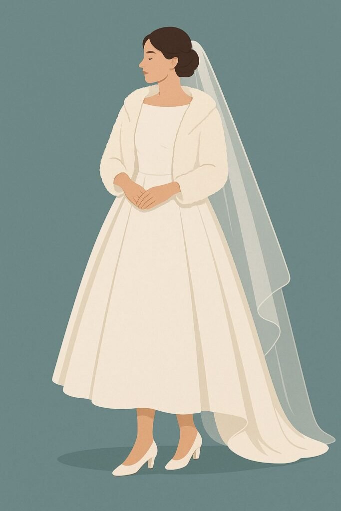 comment avoir chaud en hiver avec sa robe de mariée par Once Upon a Day duo photo et video de mariage en Alsace