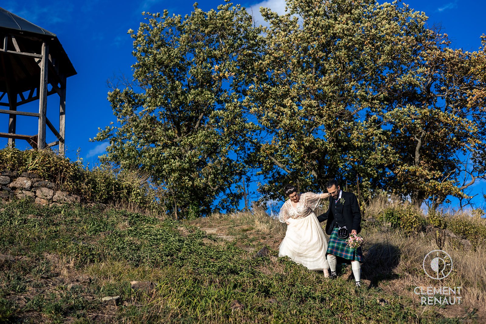 duo photo vidéo mariage écossais séance couple